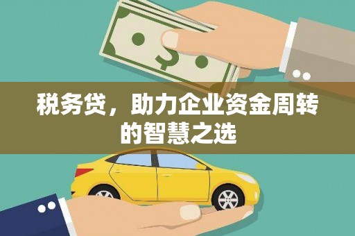 汇川税务贷，助力企业资金周转的智慧之选