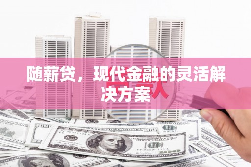 汇川随薪贷，现代金融的灵活解决方案
