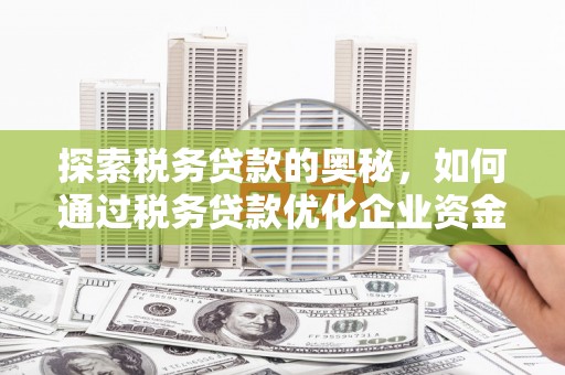 汇川探索税务贷款的奥秘，如何通过税务贷款优化企业资金流
