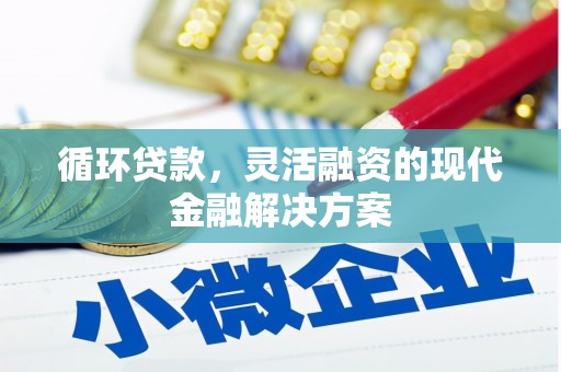 汇川循环贷款，灵活融资的现代金融解决方案