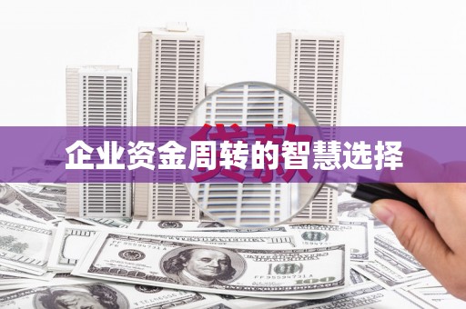 汇川企业资金周转的智慧选择