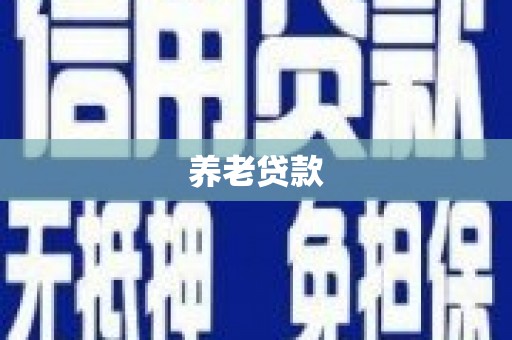 汇川养老贷款
