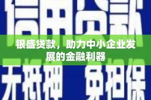 汇川银盛贷款，助力中小企业发展的金融利器
