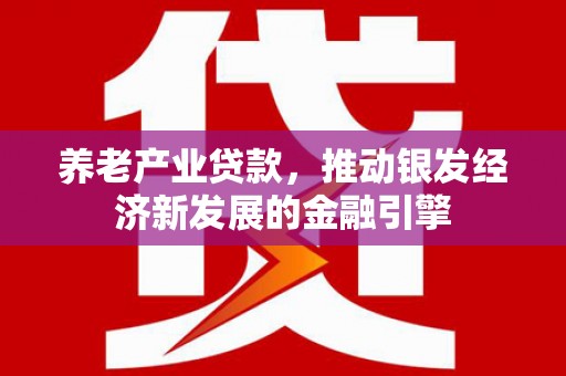 汇川养老产业贷款，推动银发经济新发展的金融引擎