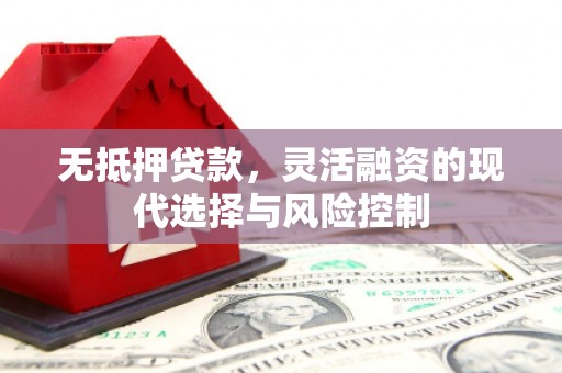汇川无抵押贷款，灵活融资的现代选择与风险控制