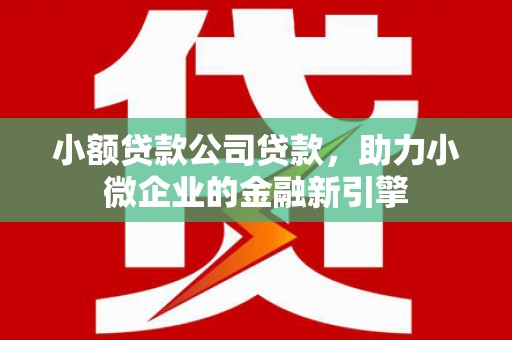 汇川小额贷款公司贷款，助力小微企业的金融新引擎