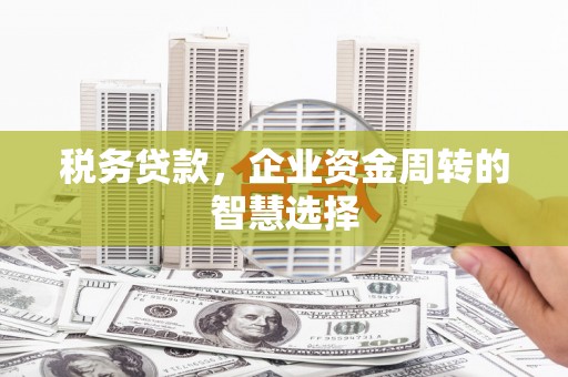 汇川税务贷款，企业资金周转的智慧选择