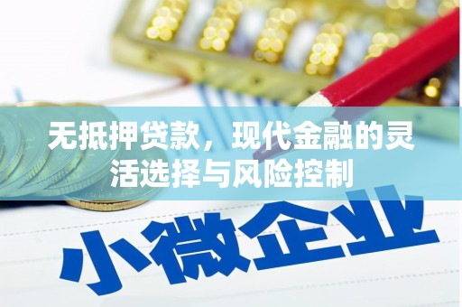 汇川无抵押贷款，现代金融的灵活选择与风险控制