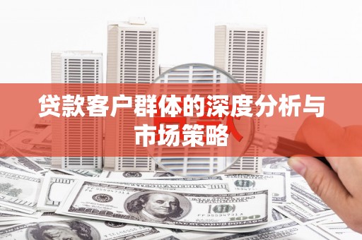 汇川贷款客户群体的深度分析与市场策略