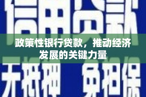 汇川政策性银行贷款，推动经济发展的关键力量