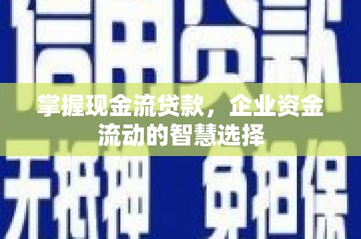 汇川掌握现金流贷款，企业资金流动的智慧选择