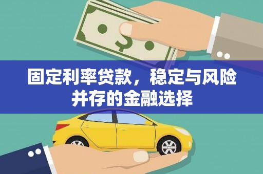 汇川固定利率贷款，稳定与风险并存的金融选择