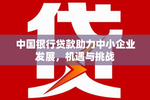 汇川中国银行贷款助力中小企业发展，机遇与挑战