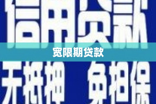 汇川宽限期贷款