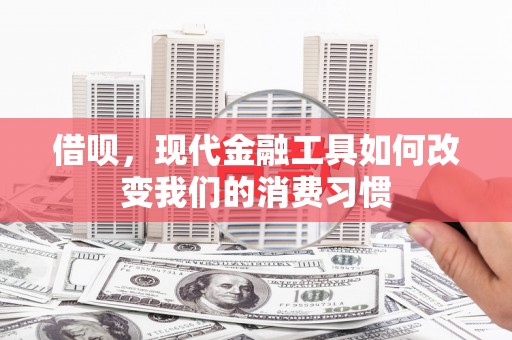 汇川借呗，现代金融工具如何改变我们的消费习惯