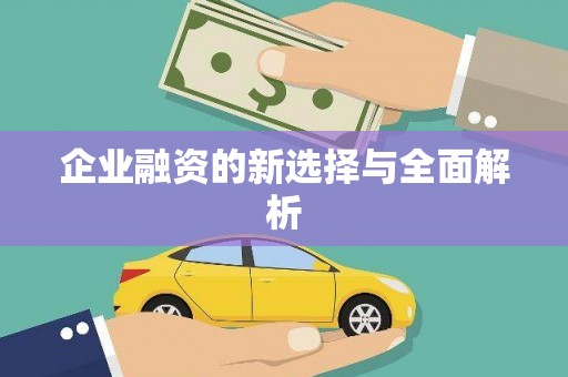 汇川企业融资的新选择与全面解析