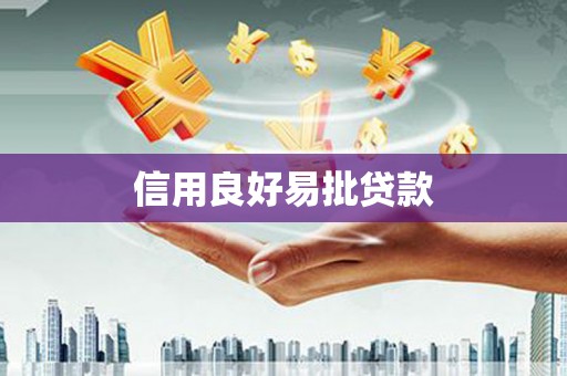 汇川信用良好易批贷款