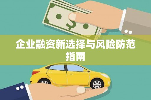汇川企业融资新选择与风险防范指南