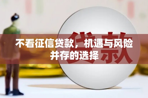 汇川不看征信贷款，机遇与风险并存的选择